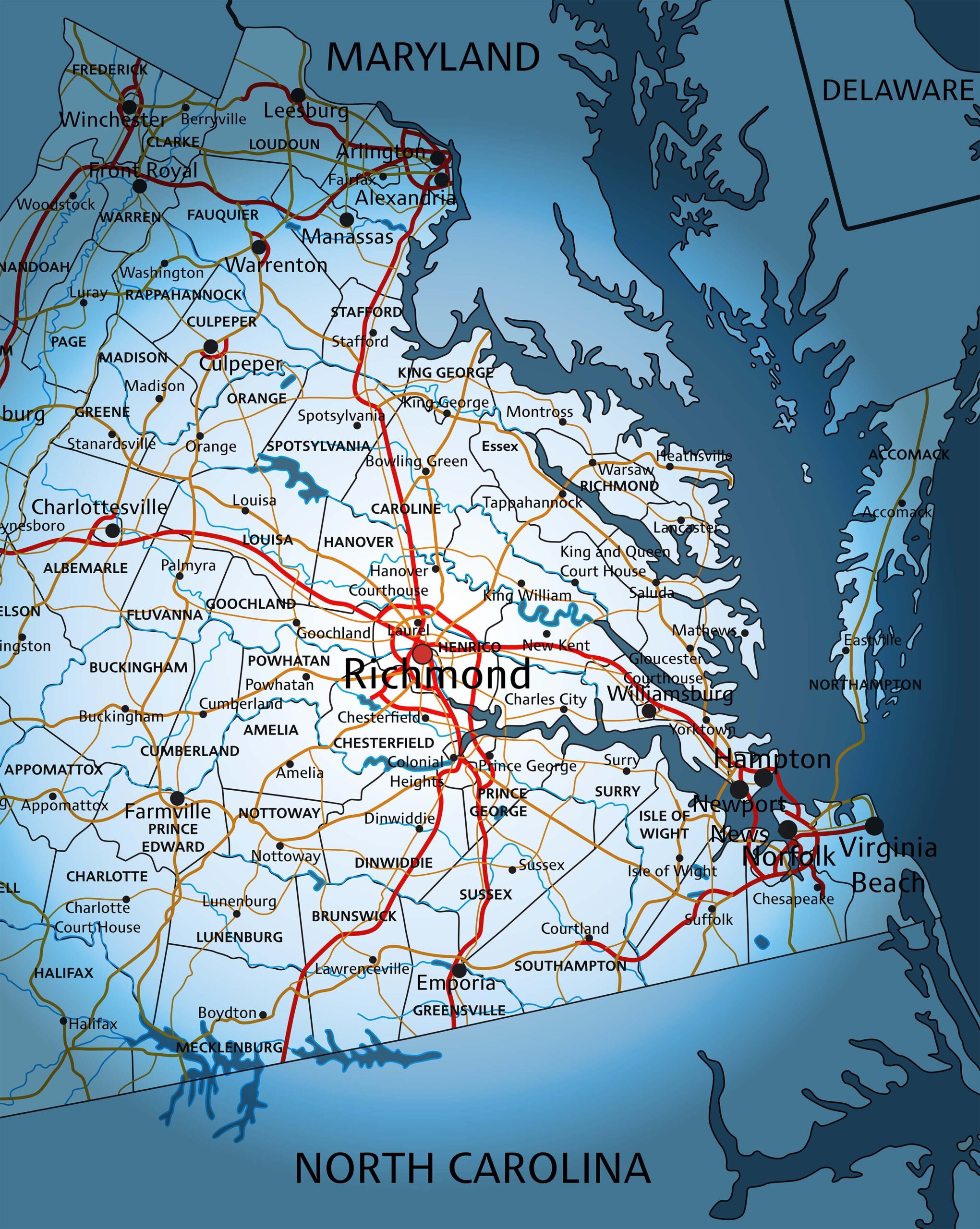 central-va-map